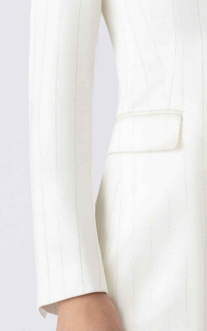 White Double-Breasted Blazer Suit - Elegant Classic