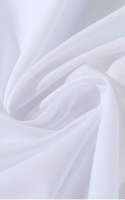 Custom Gold Embroidered White Dress Shirt for Men