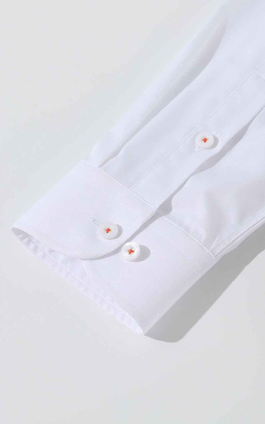 White Shirt with Cute Fox Embroidery - Custom Tailored