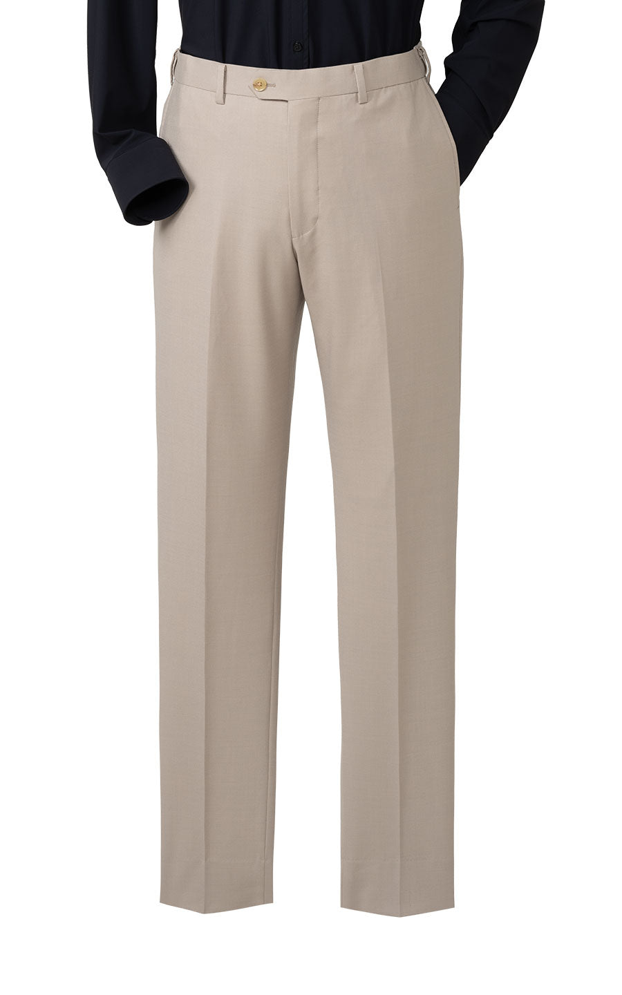 Light khaki business suit set custom tailored premium
