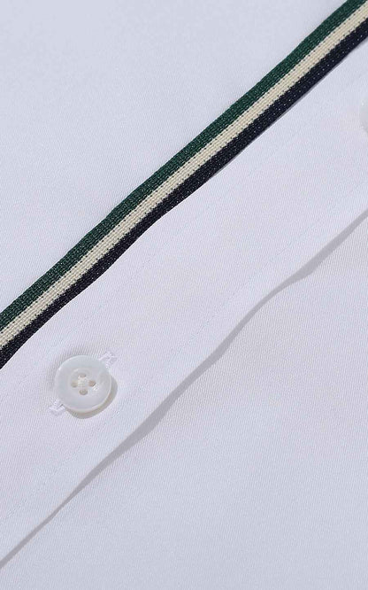 Custom White Shirt with Logo - Men's Tailored Fit