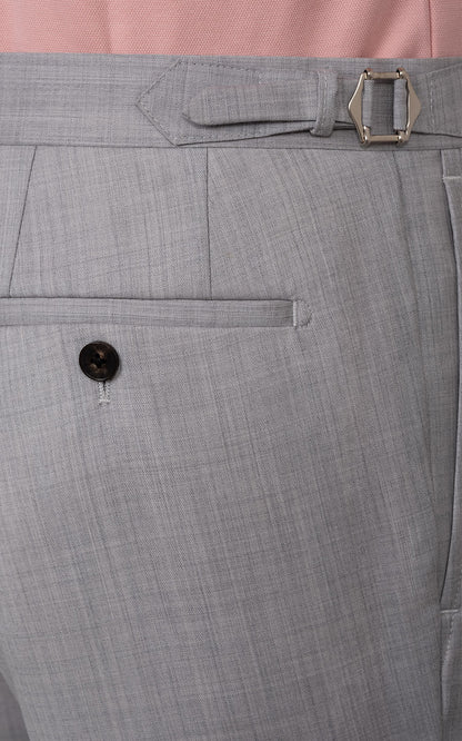 Light grey twill fabric detail - men's custom shorts