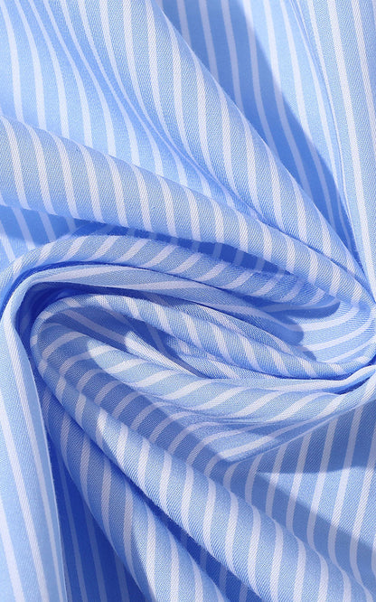 100% Cotton Flannel Fabric - Sky Blue Casual Shirt