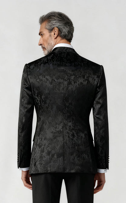 Custom Wool Jacquard Suit Jacket