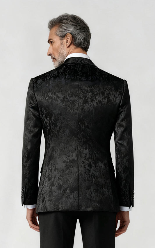 Custom Wool Jacquard Suit Jacket