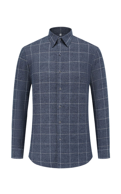 Custom men's cotton flannel shirt - personalized design