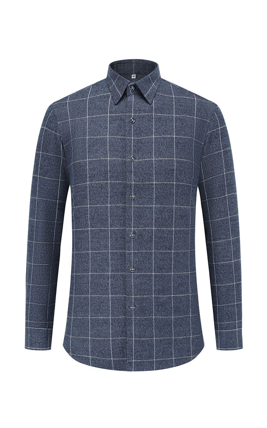 Custom men's cotton flannel shirt - personalized design