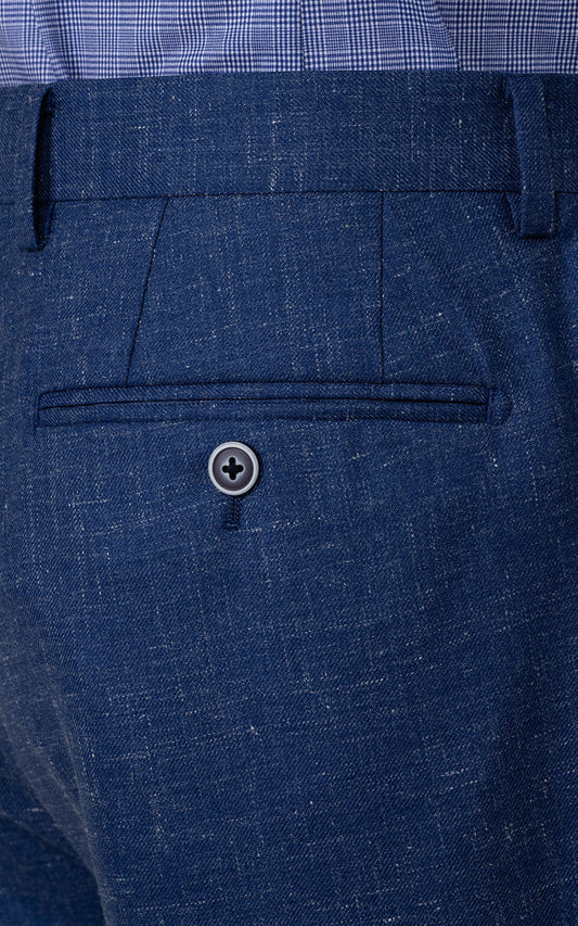 Light Khaki Custom Pants Detail - Premium Twill Fabric
