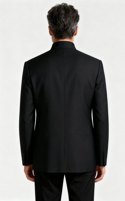 Custom Chinese Wedding Suit - Embroidered Men's Formal Tuxedo