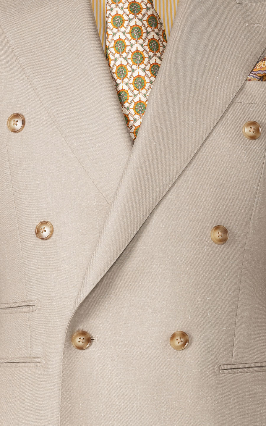 Light khaki suit fabric detail premium quality