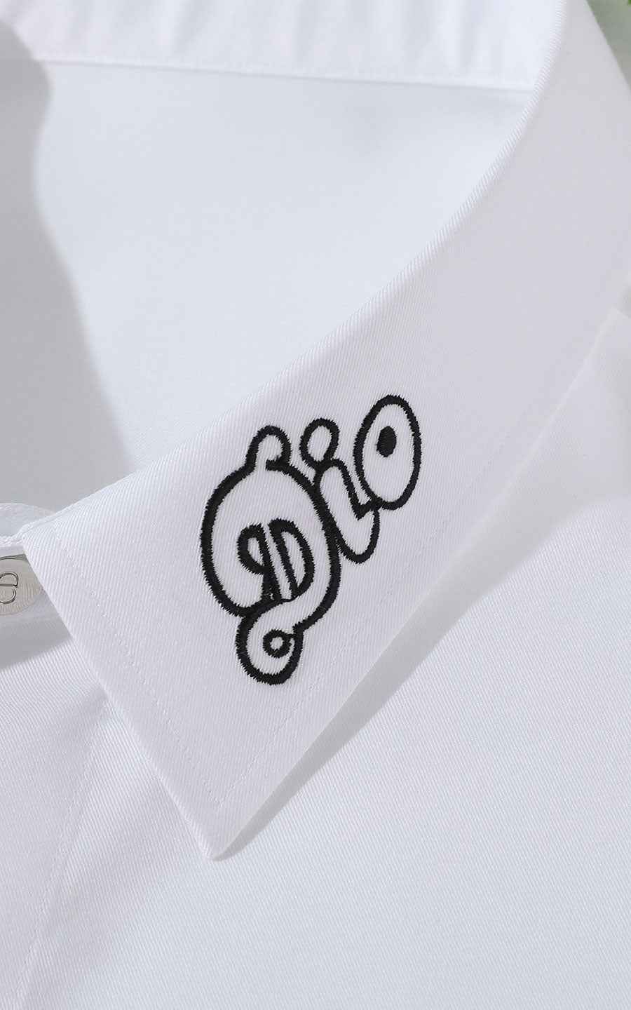 Men's Shirts White Shirt Custom Collar Embroidery - Premium