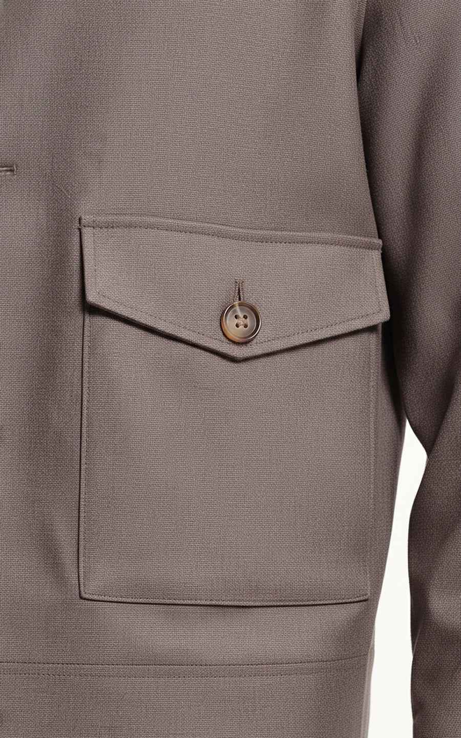 Casual coffee-colored custom men's jacket