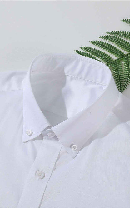 WIFI Men's Organic Cotton Tailored Shirt - White
