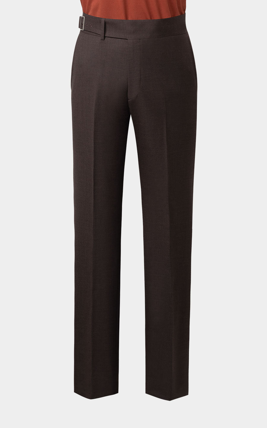 Brown twill bespoke menswear custom tailored suit