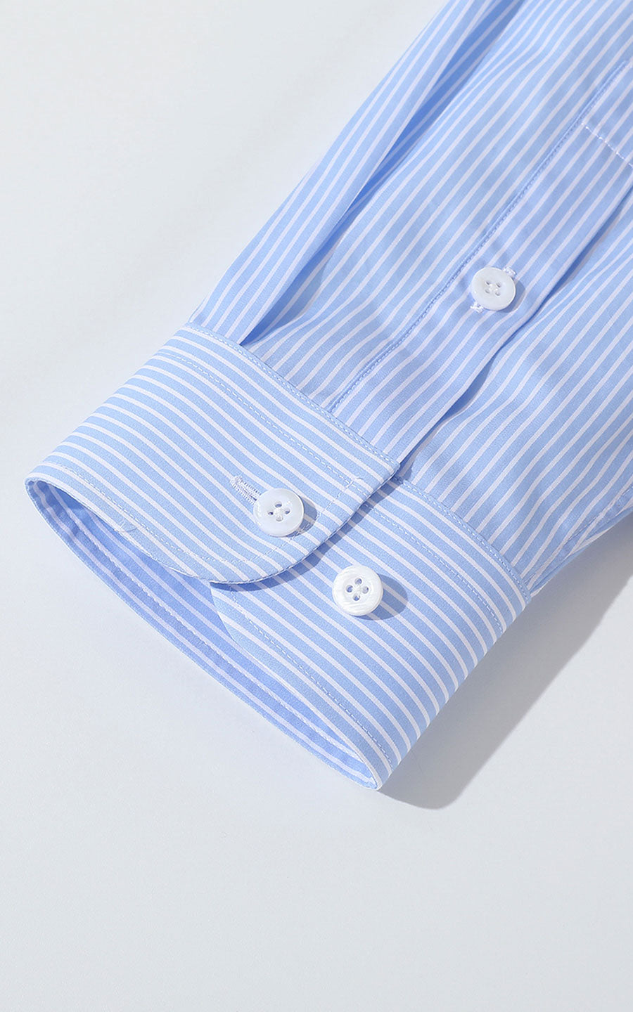 Premium Cotton Fabric Detail - Sky Blue Men's Shirt