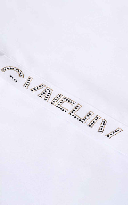 Men's White Embroidered Long Sleeve Custom Shirt