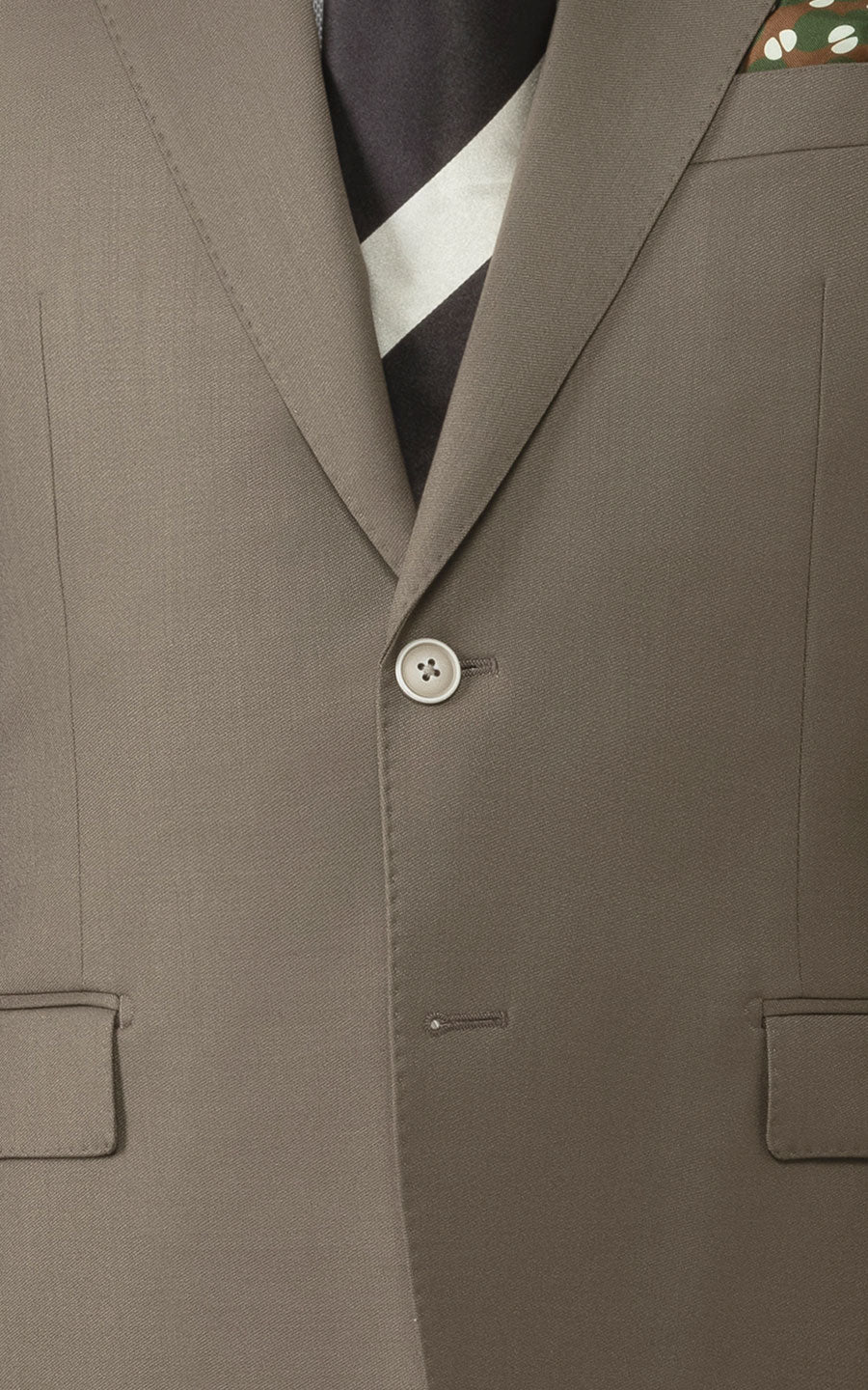Men's dark gray brown twill suit tailored online