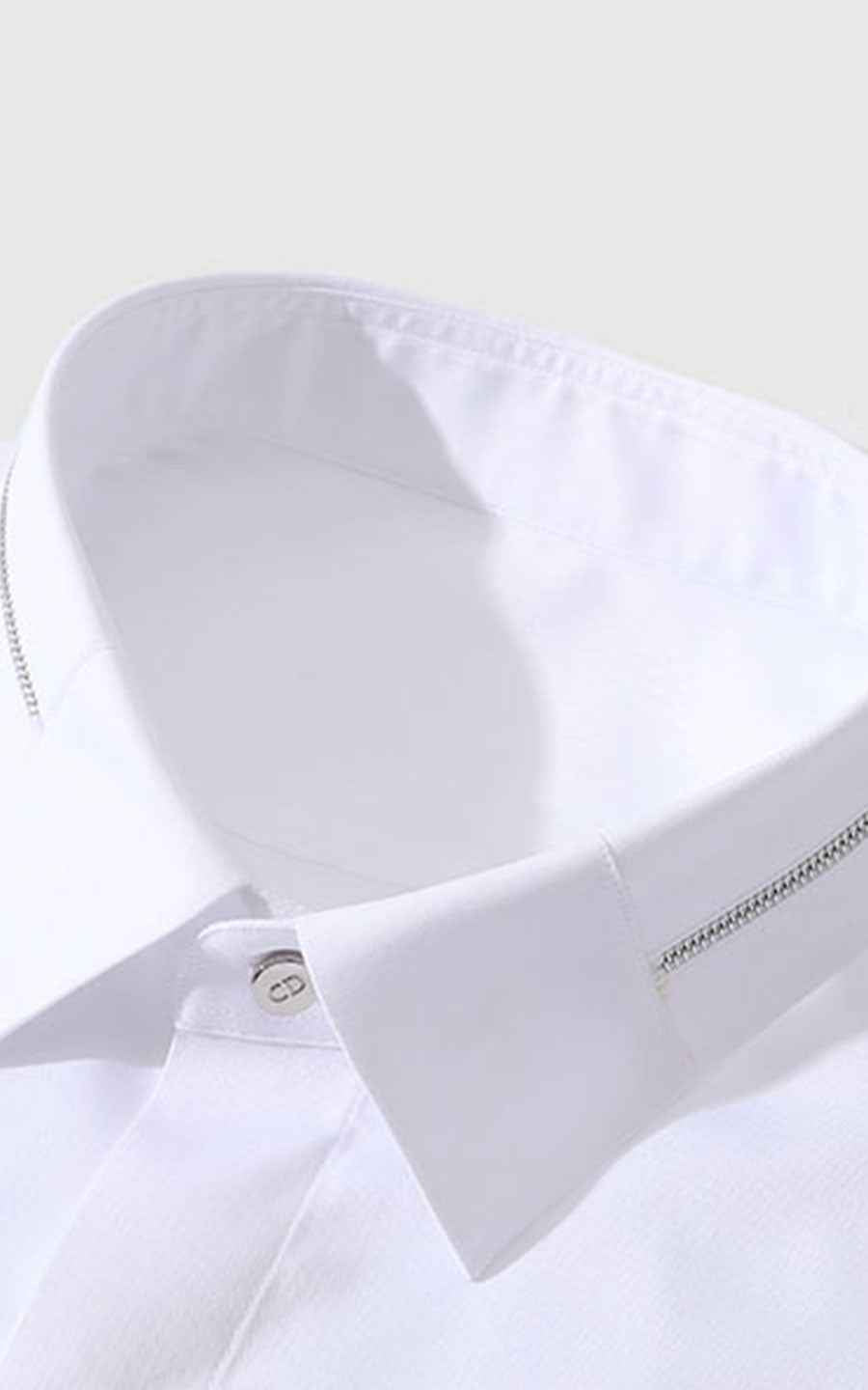 Custom White Men's Tailored Dress Shirts - Personalized
