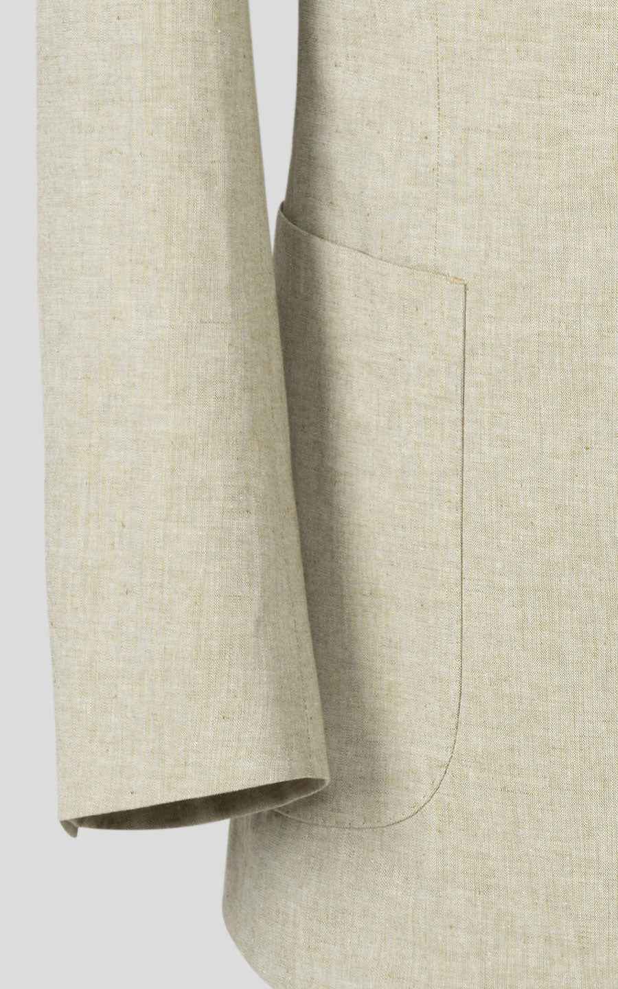 mens custom suits Khaki Linen Men's Casual Suit Set - Bespoke Fit