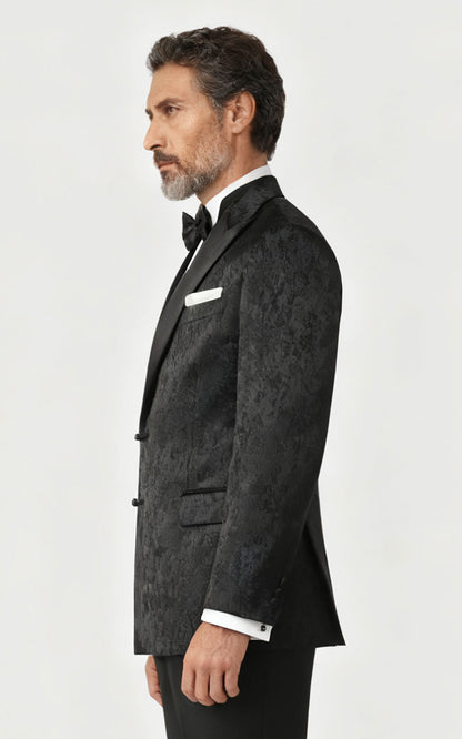 Custom Wool Jacquard Suit Jacket