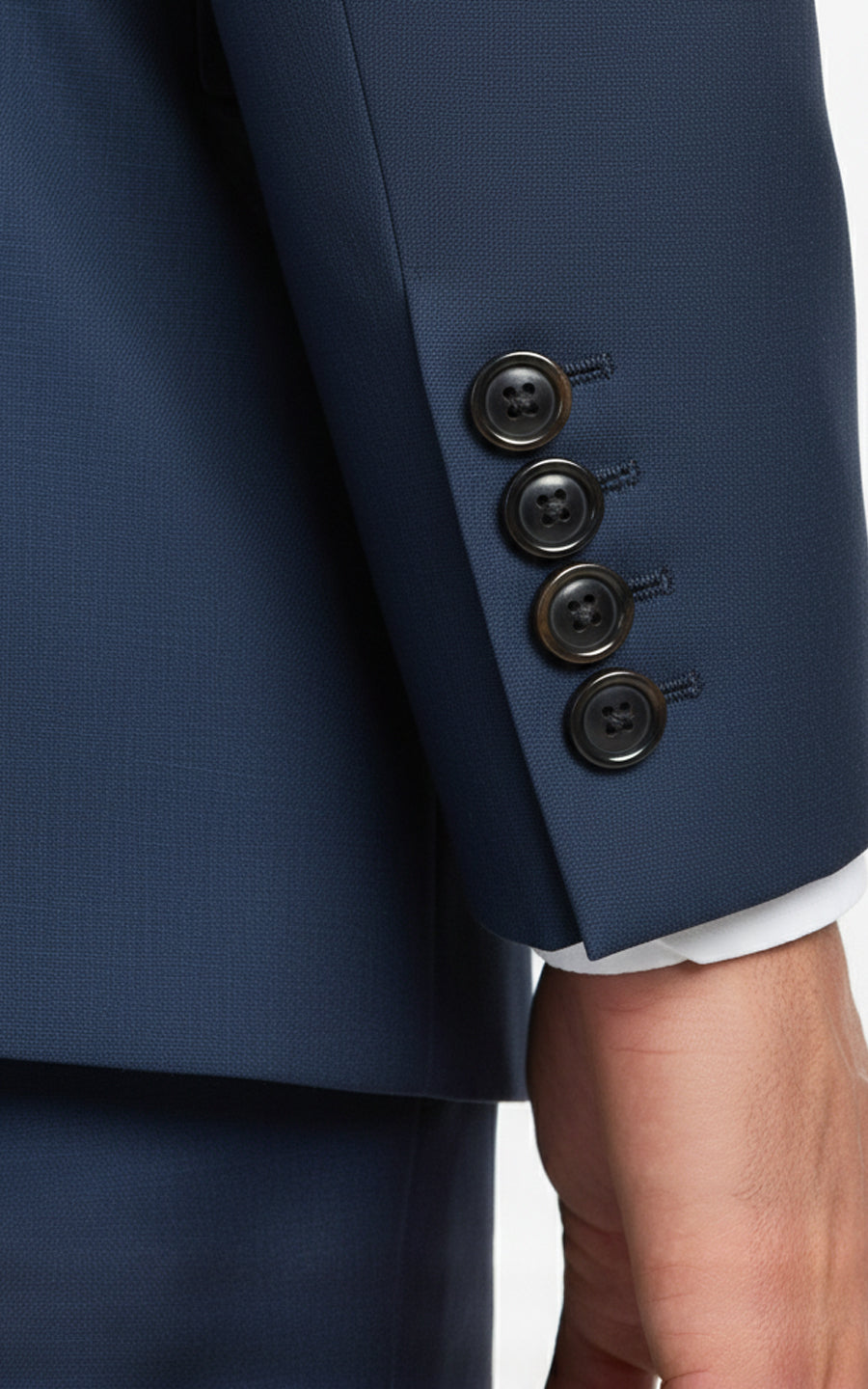 Blue Men's Custom Business Casual Two-Piece Suit Set