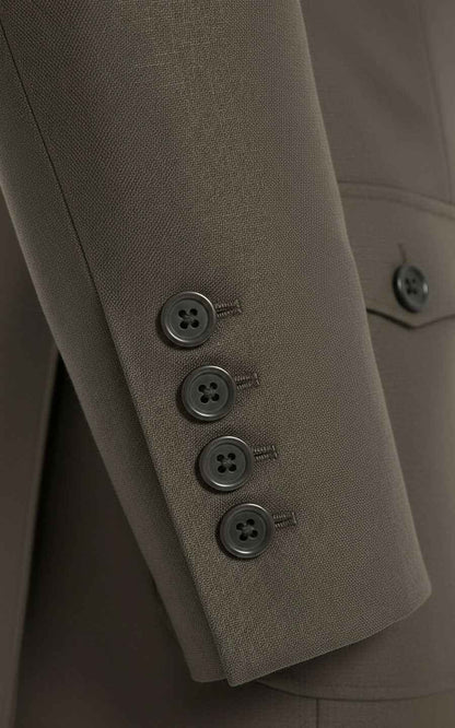 Office Suit Men - Classic Gray Blazer & Trousers Set