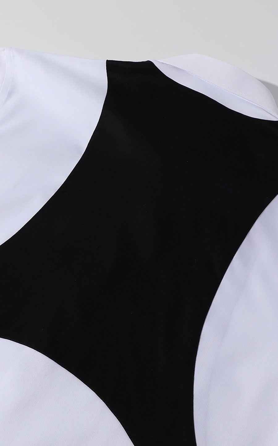 Men's Casual Shirts White Dress Shirt with Black Suspenders