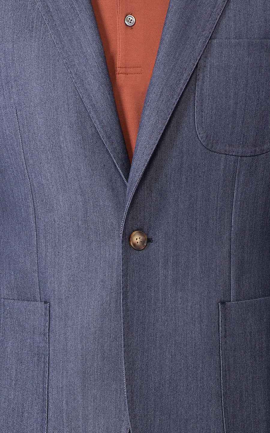 Men's Online Suit custom Gray-Blue Wool Business Suit Set