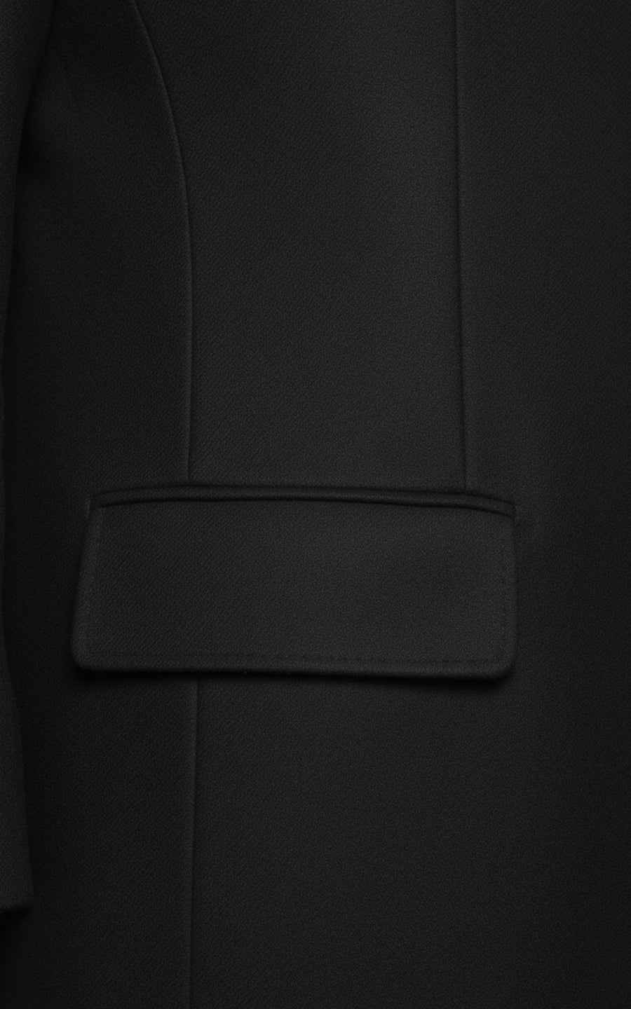 High-end custom black wool men's casual overcoat