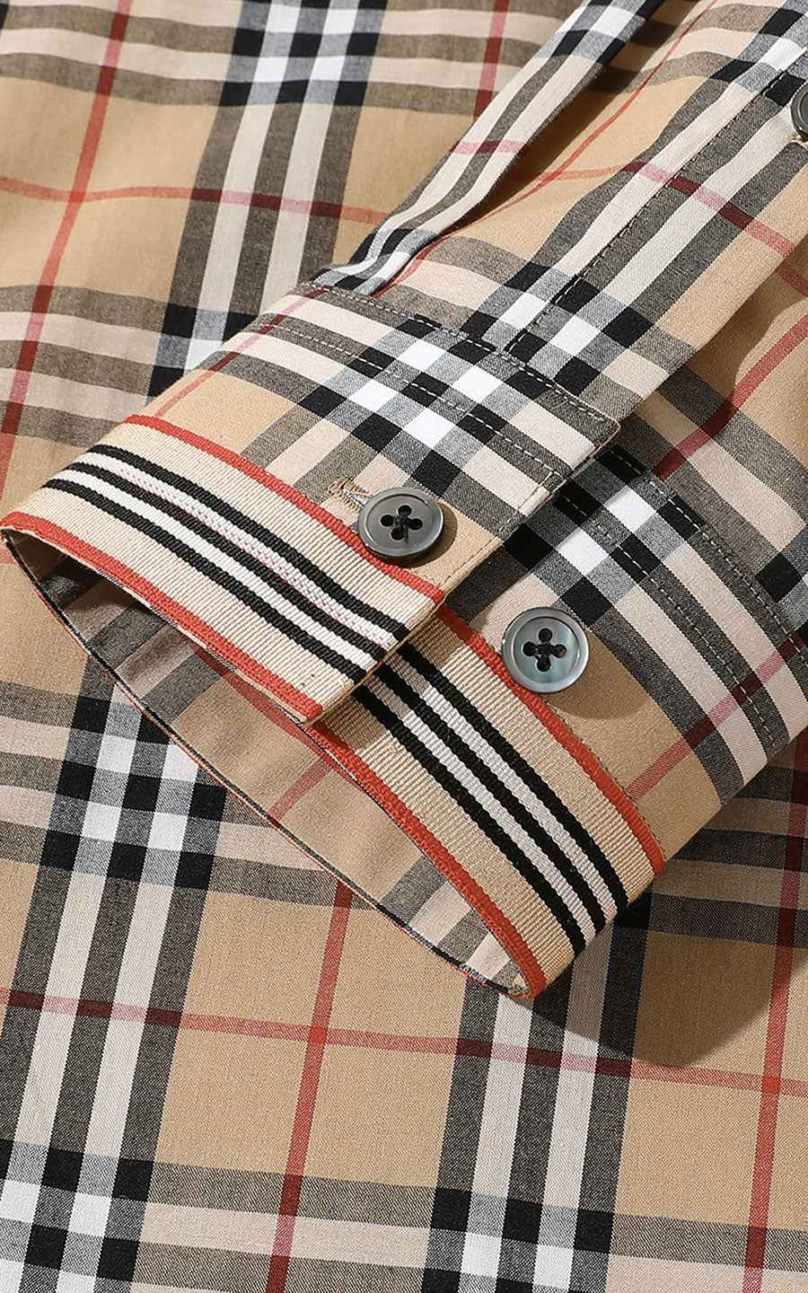 Men's Two-Tone Plaid Casual Shirt - Custom Tailored