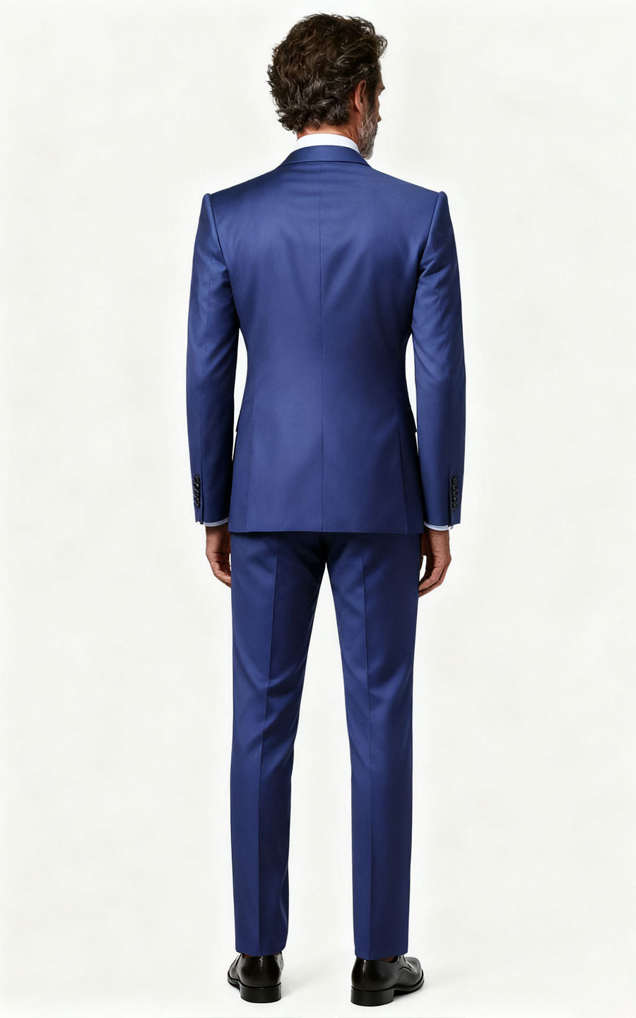 Custom suits Navy Blue Business Suit Set - Men's Tailored Fit