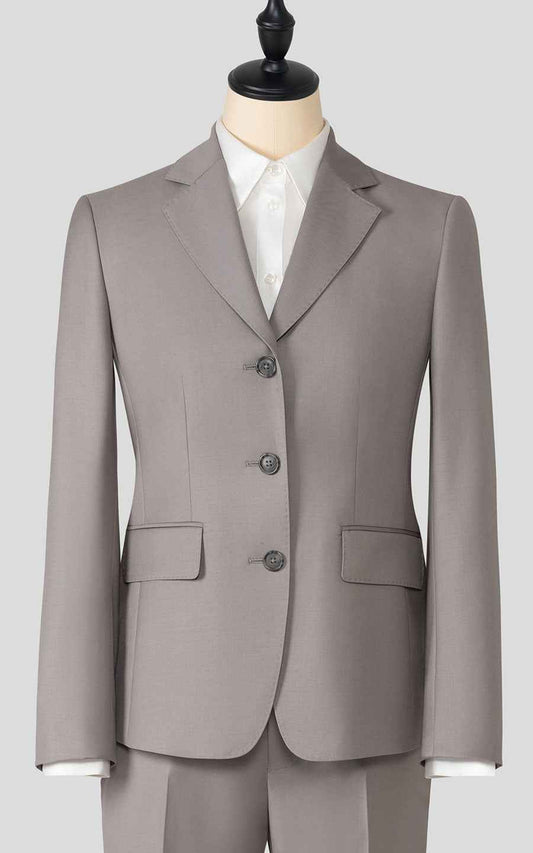 Professional Women's Business Suit - Gray Tailored Set