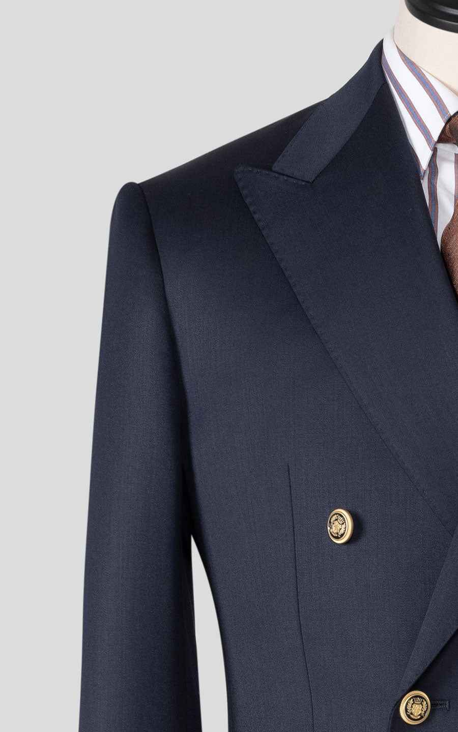 WIAI Premium Navy Wool Business Suit - Custom Tailored