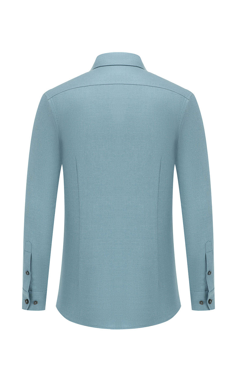 Celadon modal shirt side view - premium men's custom