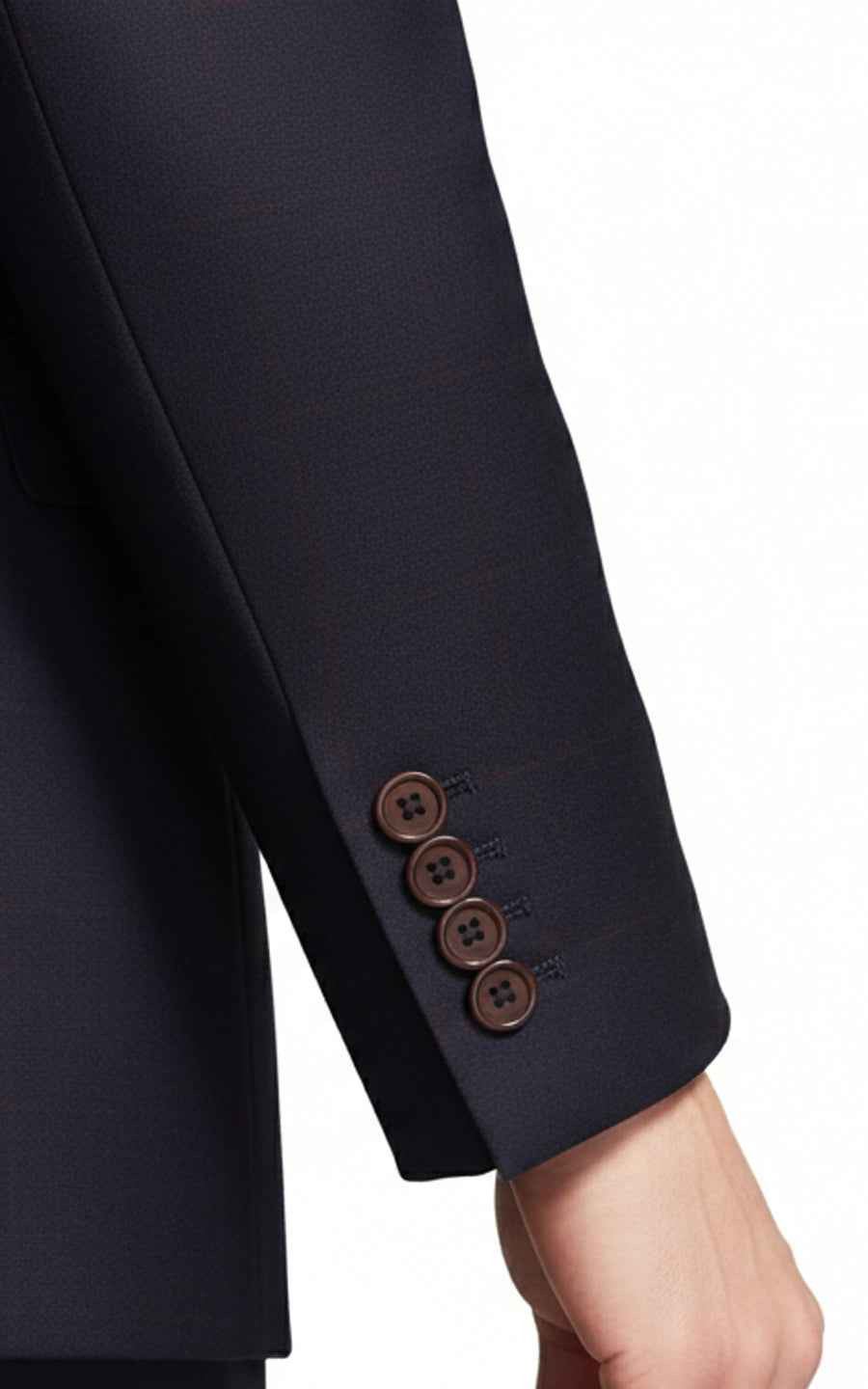 Dark Navy Slim Fit Business Men Suit Custom Tailored Set