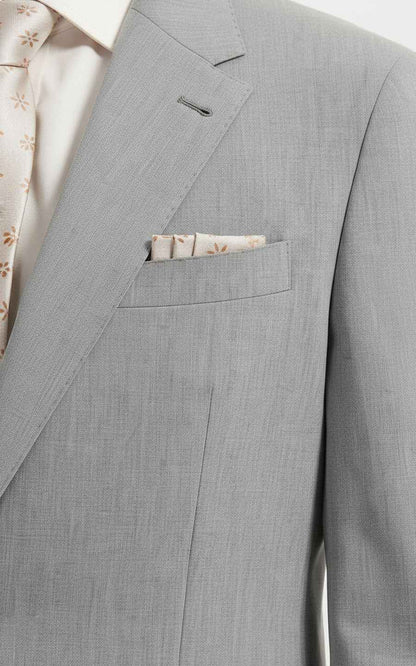 Men's Grey Suit Classic Two-Piece Set