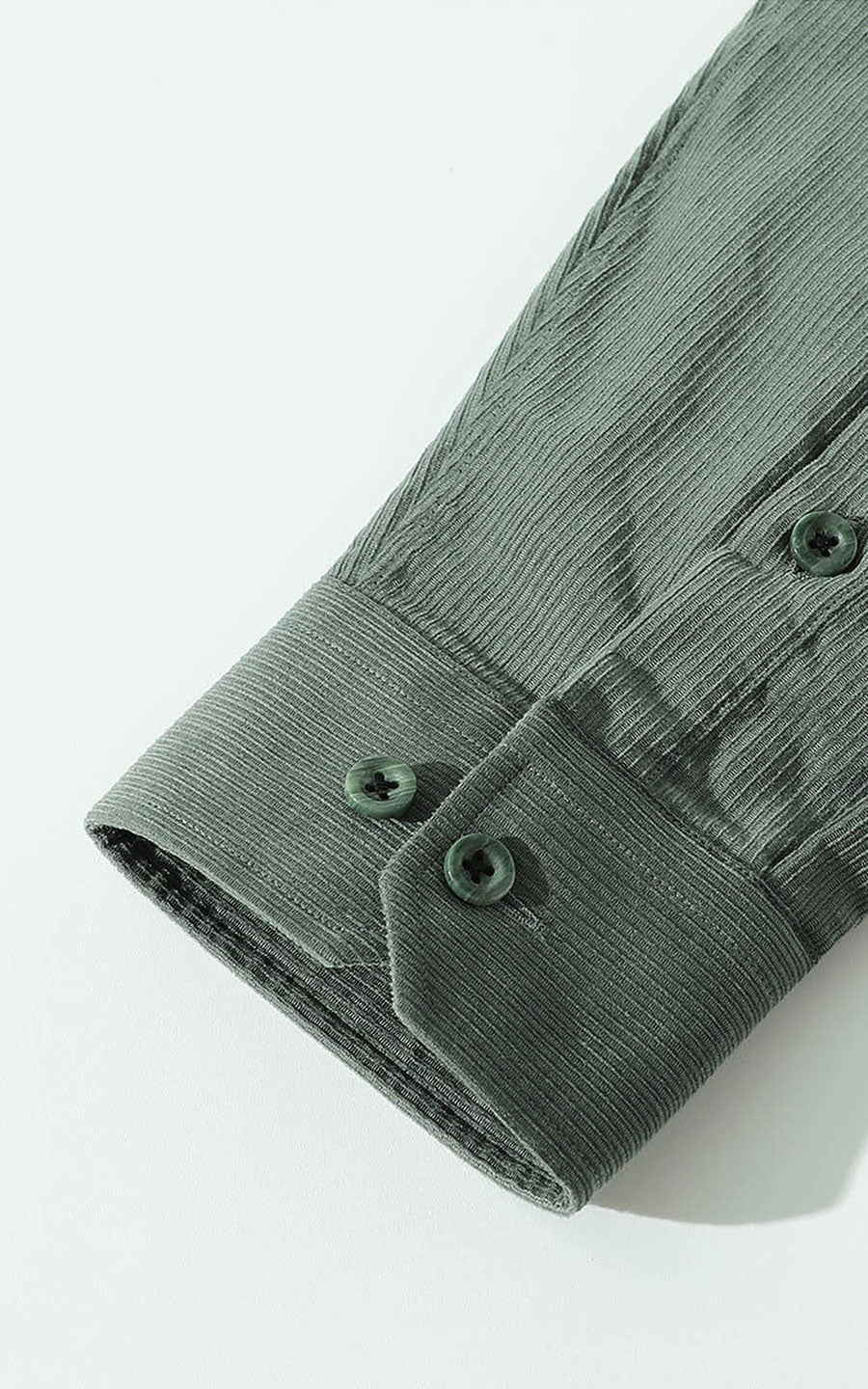Light green striped shirt - custom men's casual wear