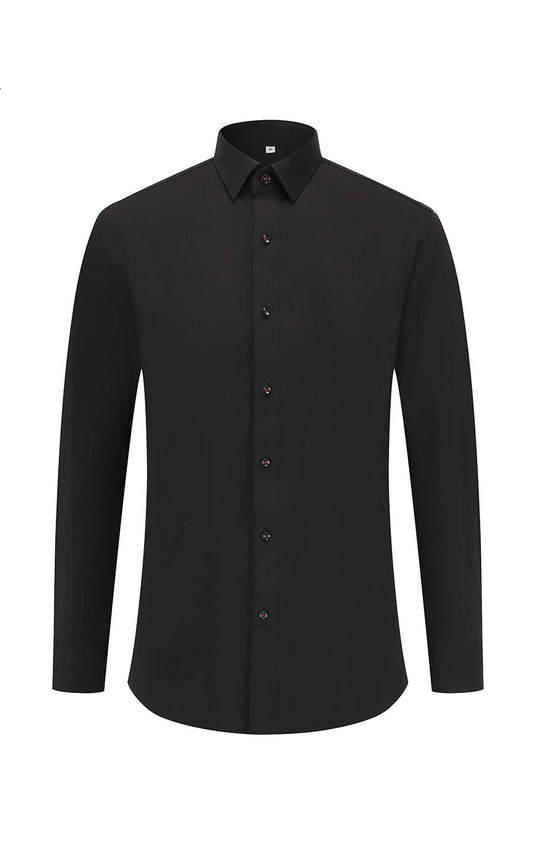 Men's black dress shirt - tailored fit business casual