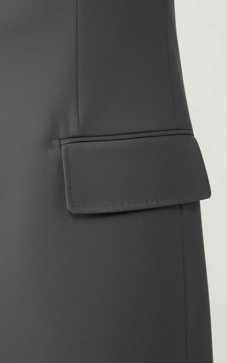 Charcoal Grey Overcoat Men Tailored Double Breasted Winter Formal