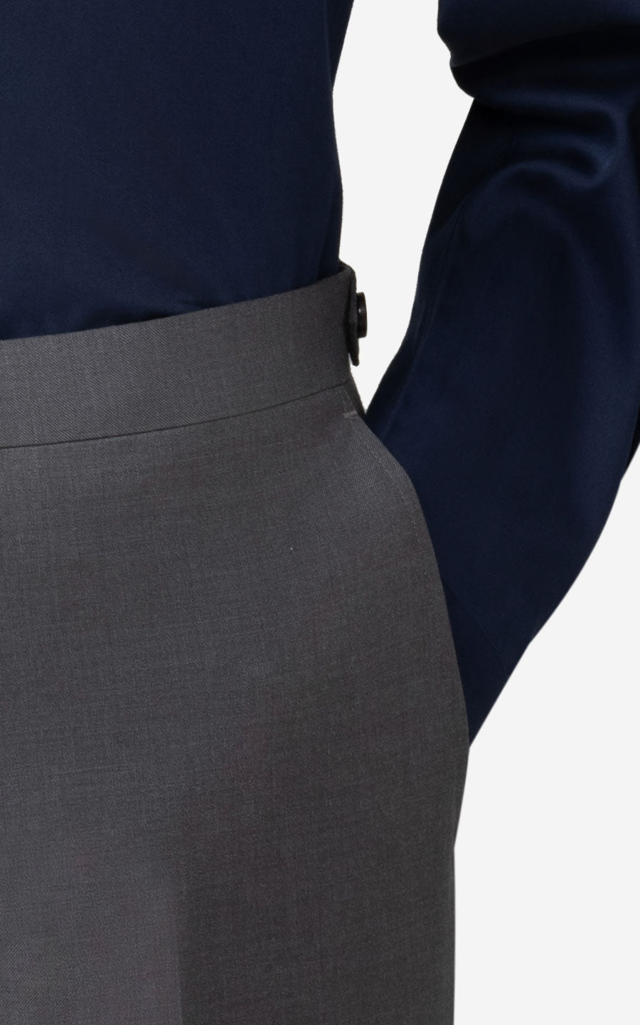 Custom Medium Grey Dress Pants - Professional Business Wear
