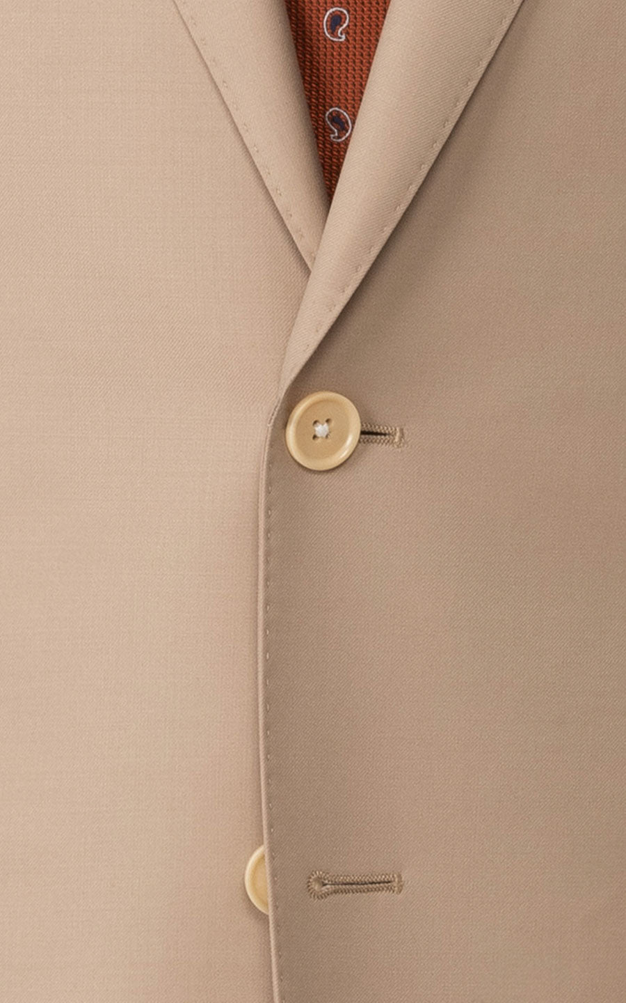 Khaki Twill Suit - Custom Men's Formal Wear