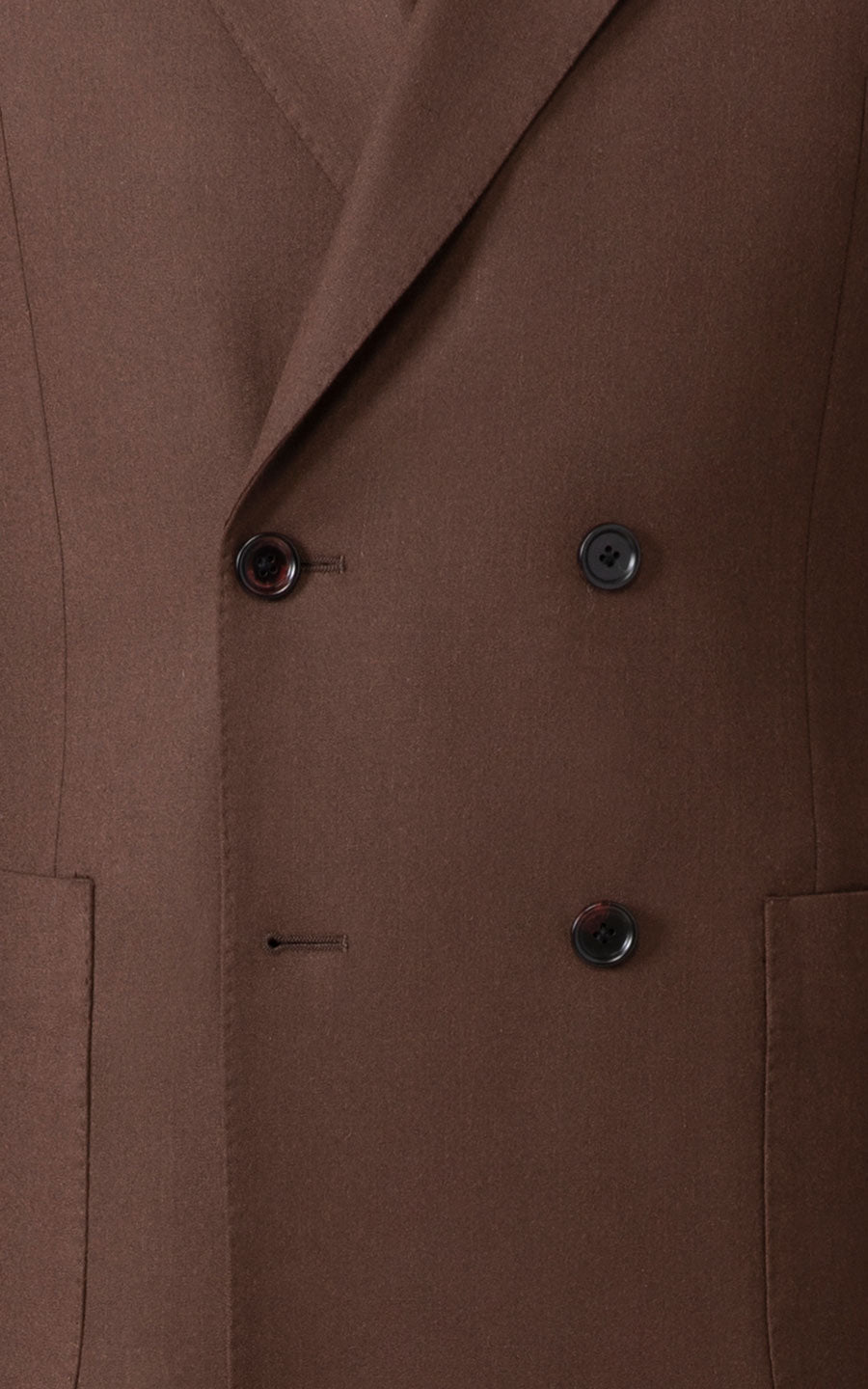 Dark brown wool fabric detail custom blazer texture
