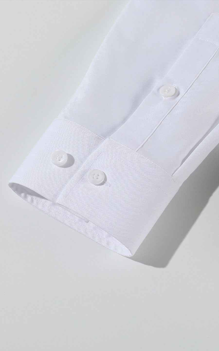 WIAI Custom Pearlescent White Dress Shirt - Tailored Fit