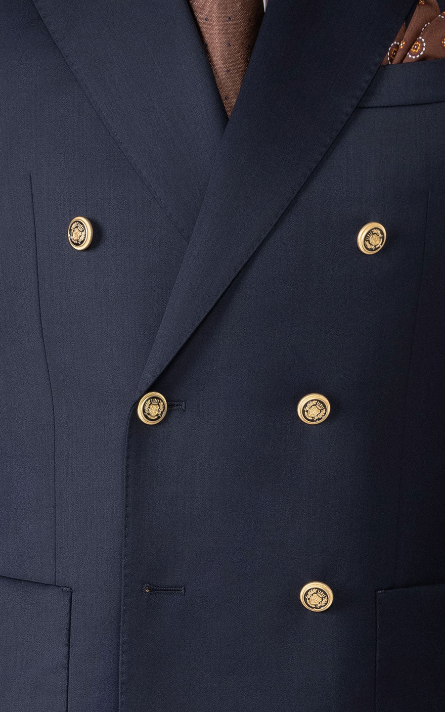Navy Business Suit Buttons - Full Canvas Construction