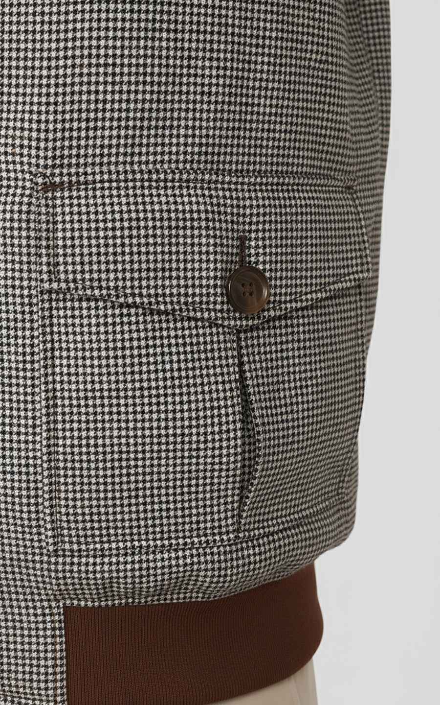 Custom brown plaid jacket for men casual coat