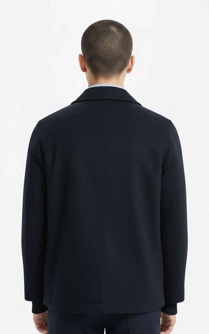 Men's Zip Jacket Navy Blue Classic Style