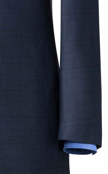 Navy Business Tailored Wool Overcoat Mens Winter Coat