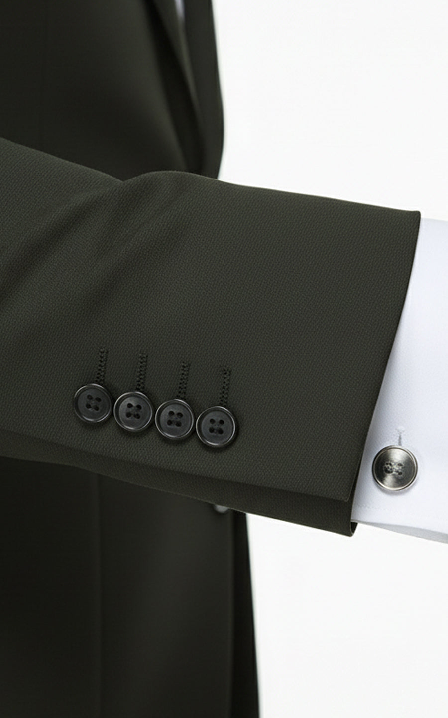 Custom Dark Green Suit Men Business Tailored Two Piece