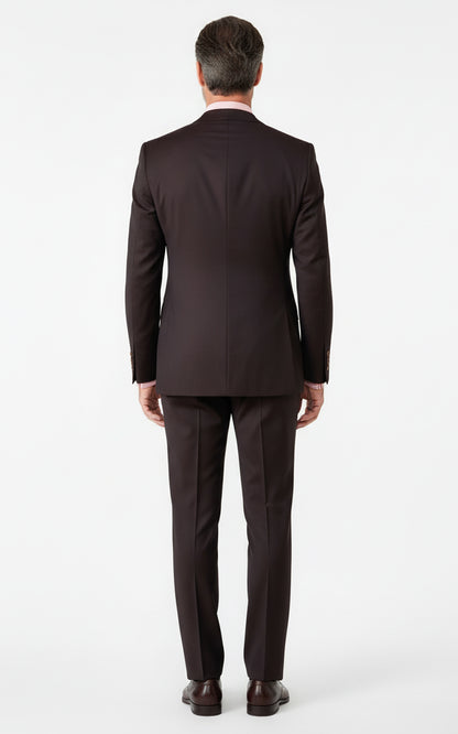 Men Custom Suit Burgundy Formal Tailored Wedding Wear