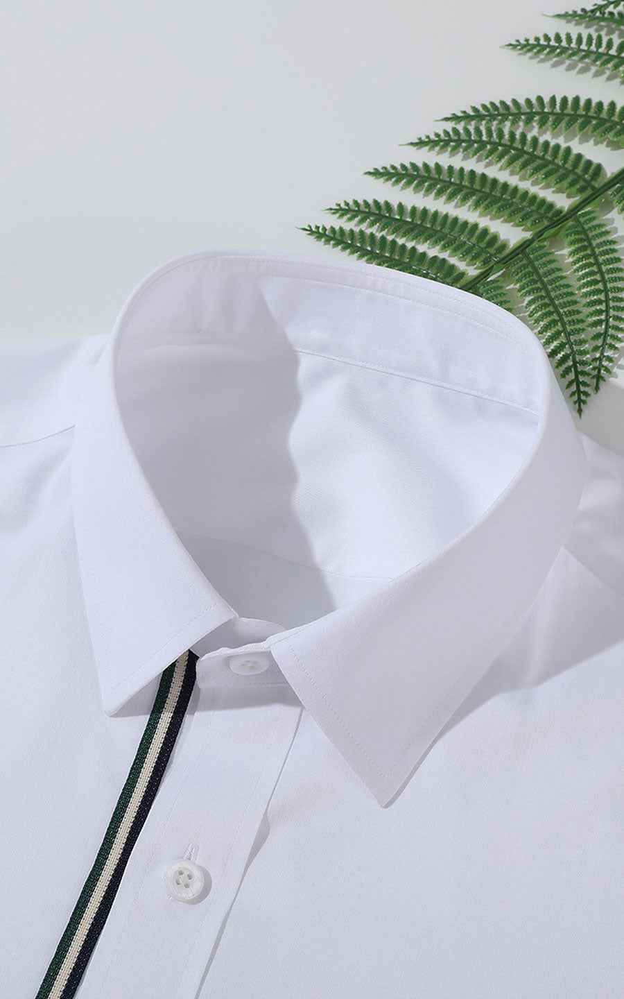 Custom White Shirt with Logo - Men's Tailored Fit